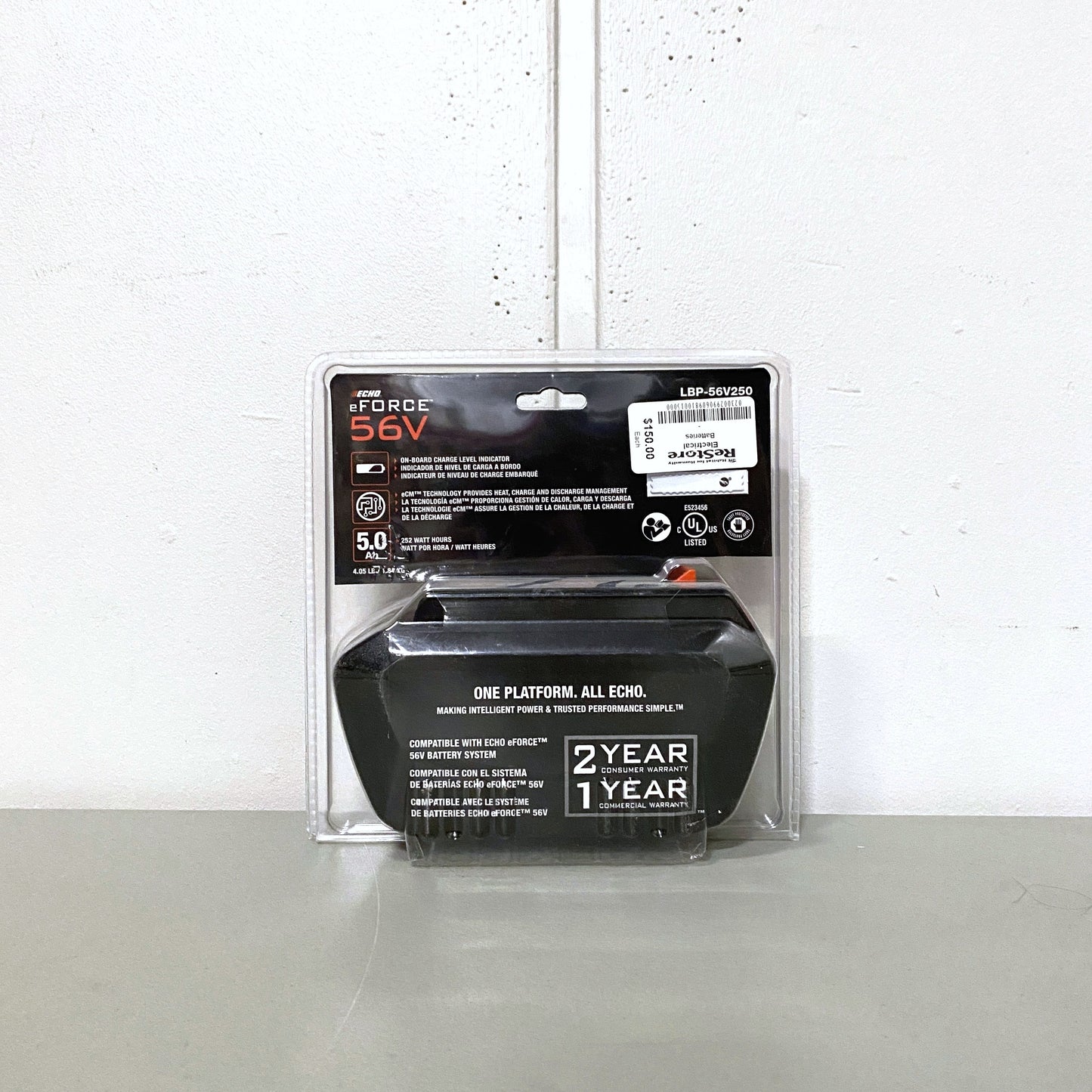 56V Eforce 5Ah Lithium Ion Battery