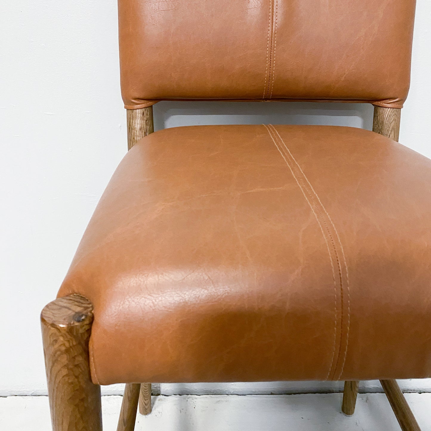 Faux Leather Counter-Height Stool