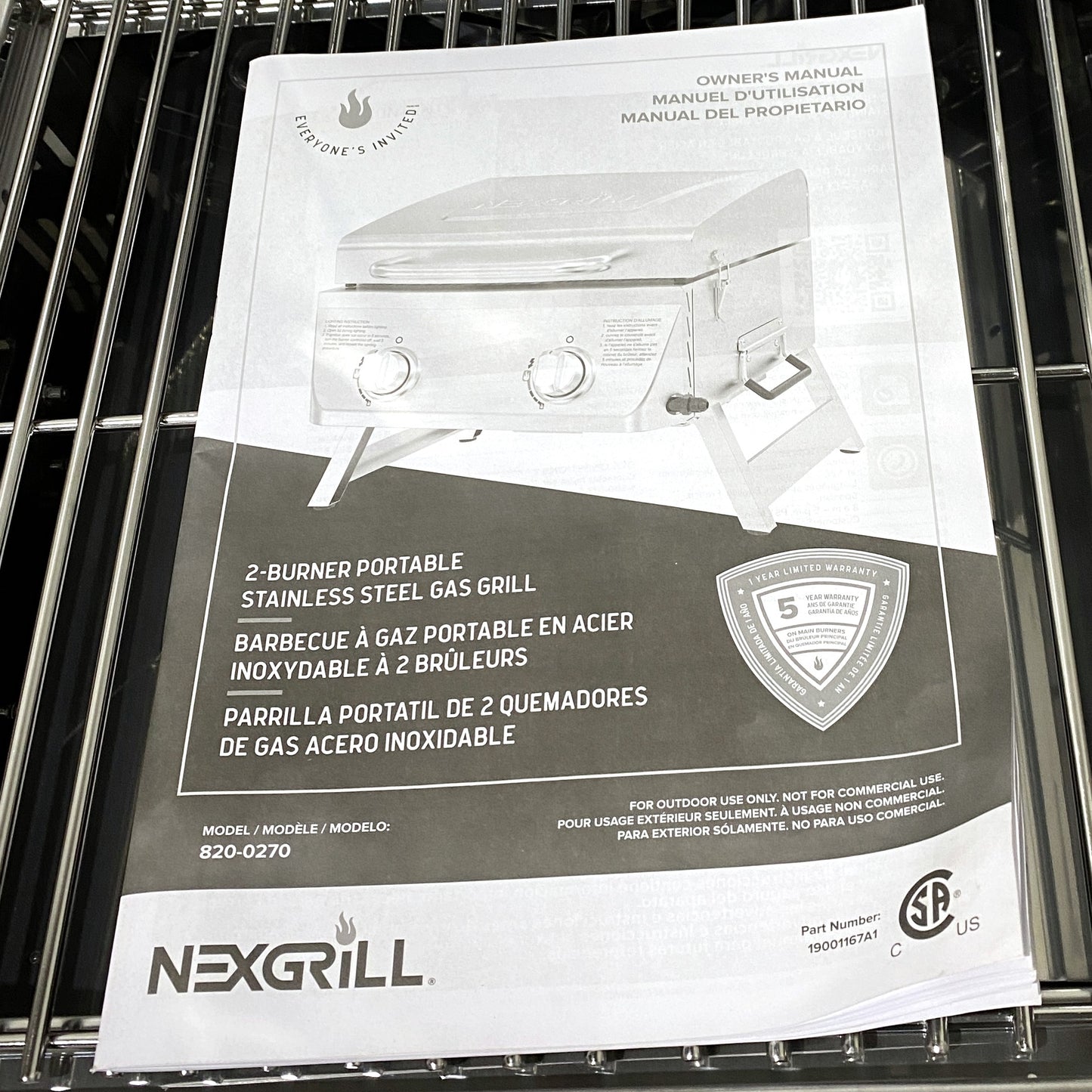 2-Burner Portable Gas Grill