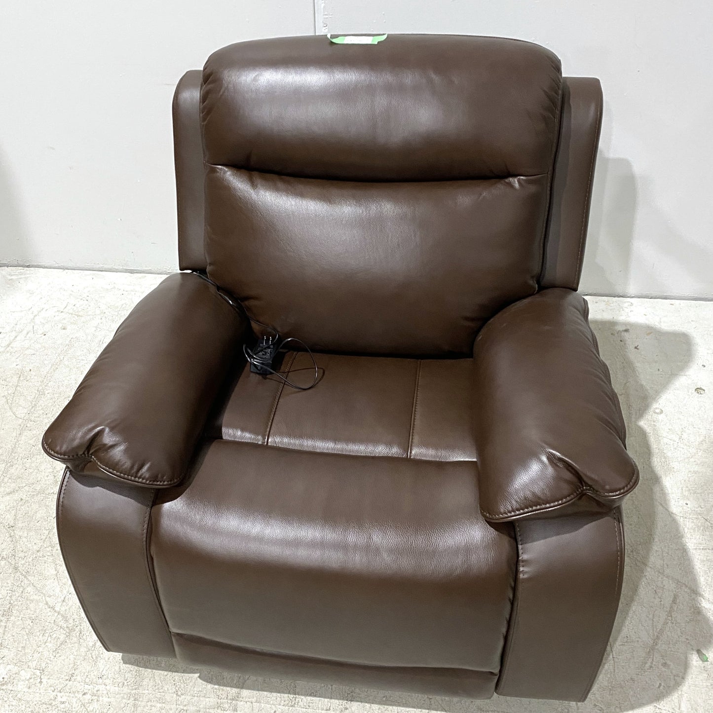 Top-Grain Brown Leather Recliner