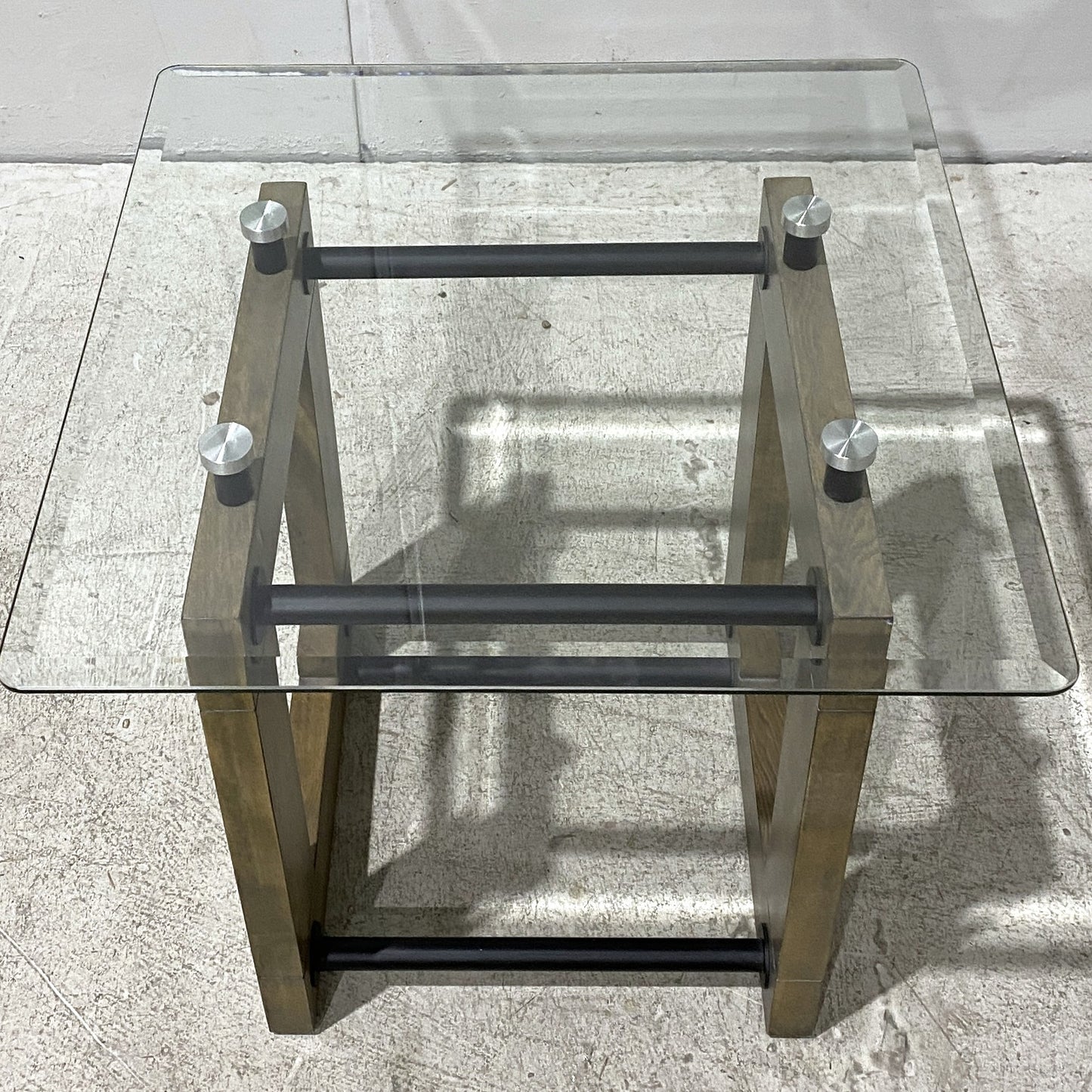 Glass End Table