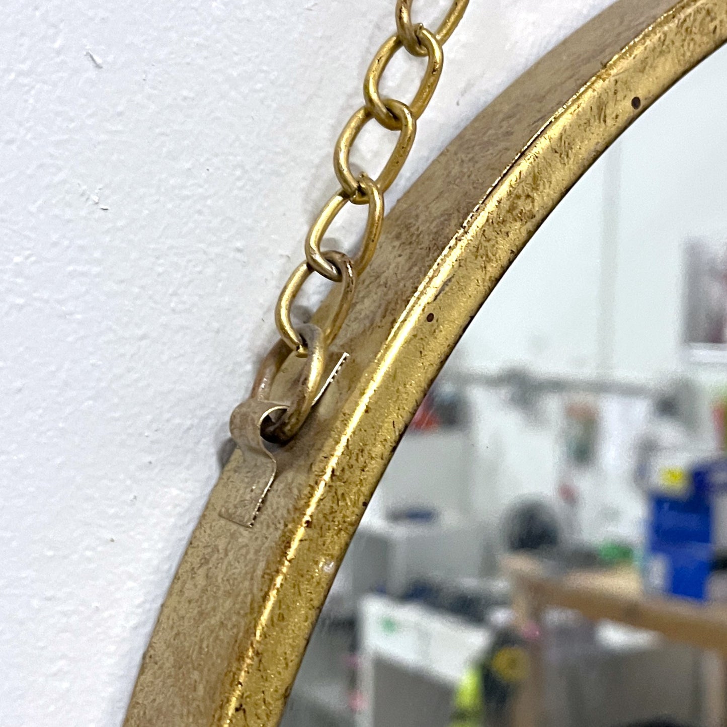 Antiqued Gold Mirror