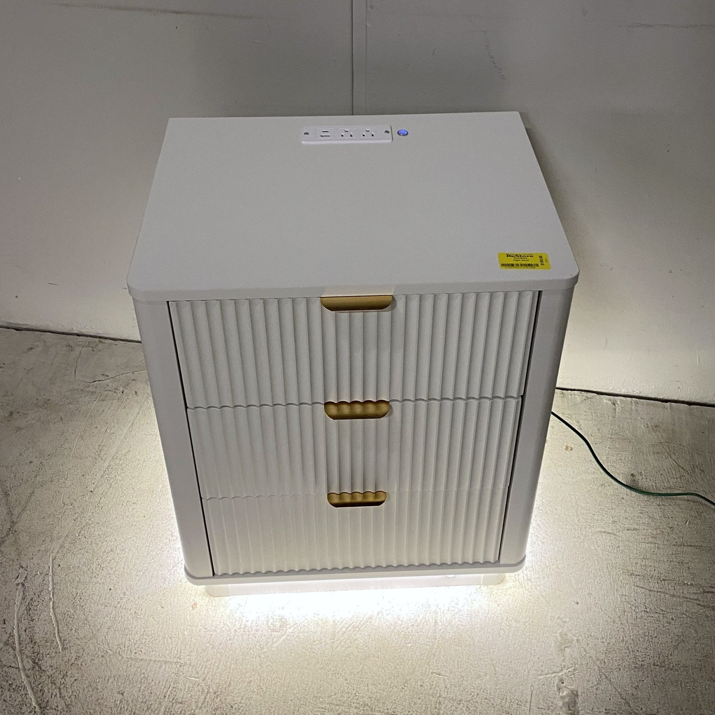 Nightstand w/ LED Lighting & Charging