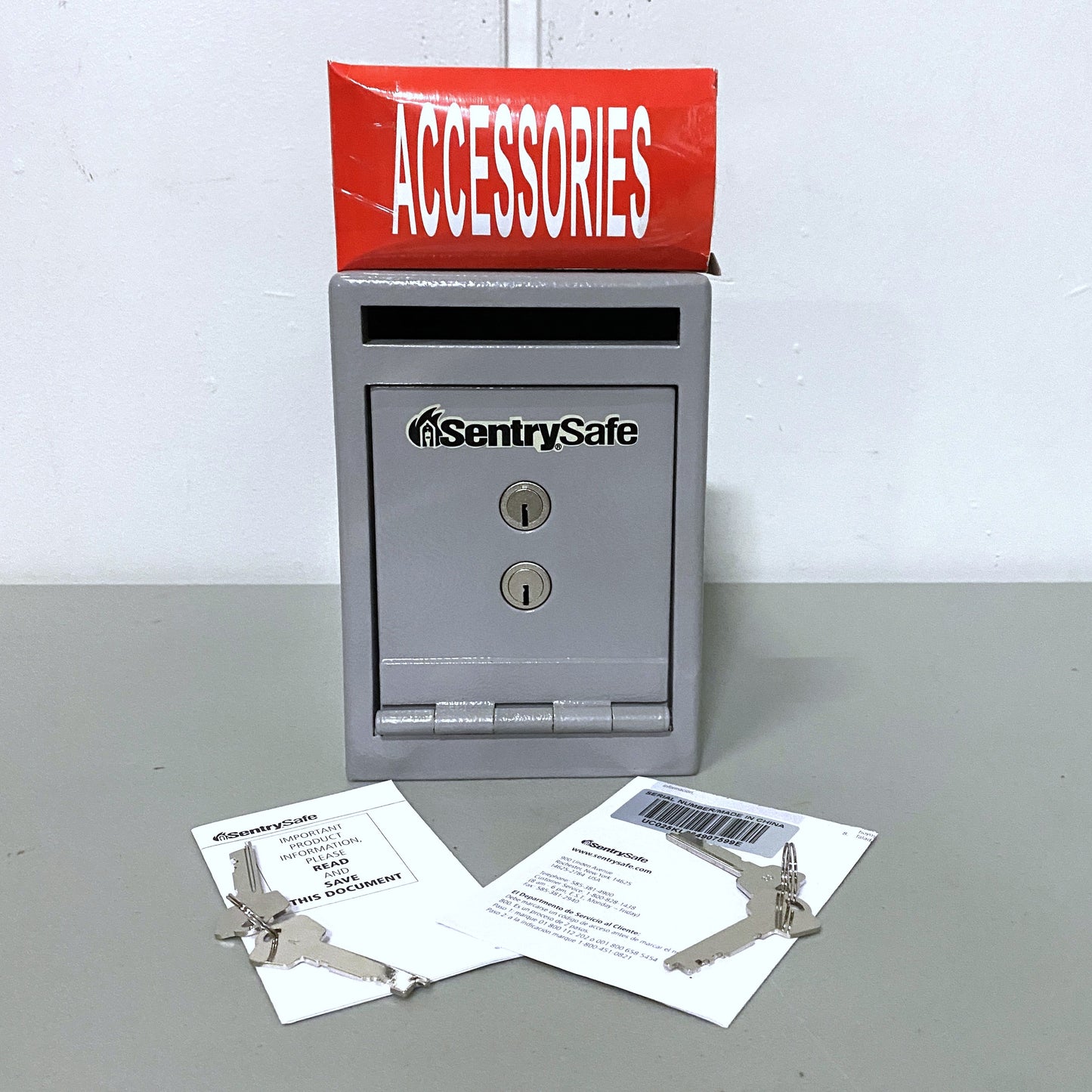 Steel Dual-Key Drop Slot Safe