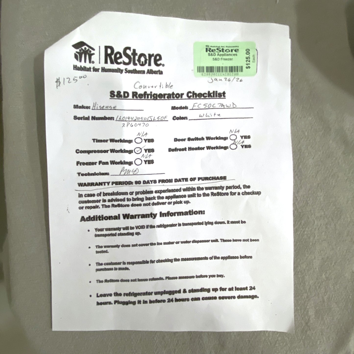 5.0 cu ft. Convertible Chest Freezer