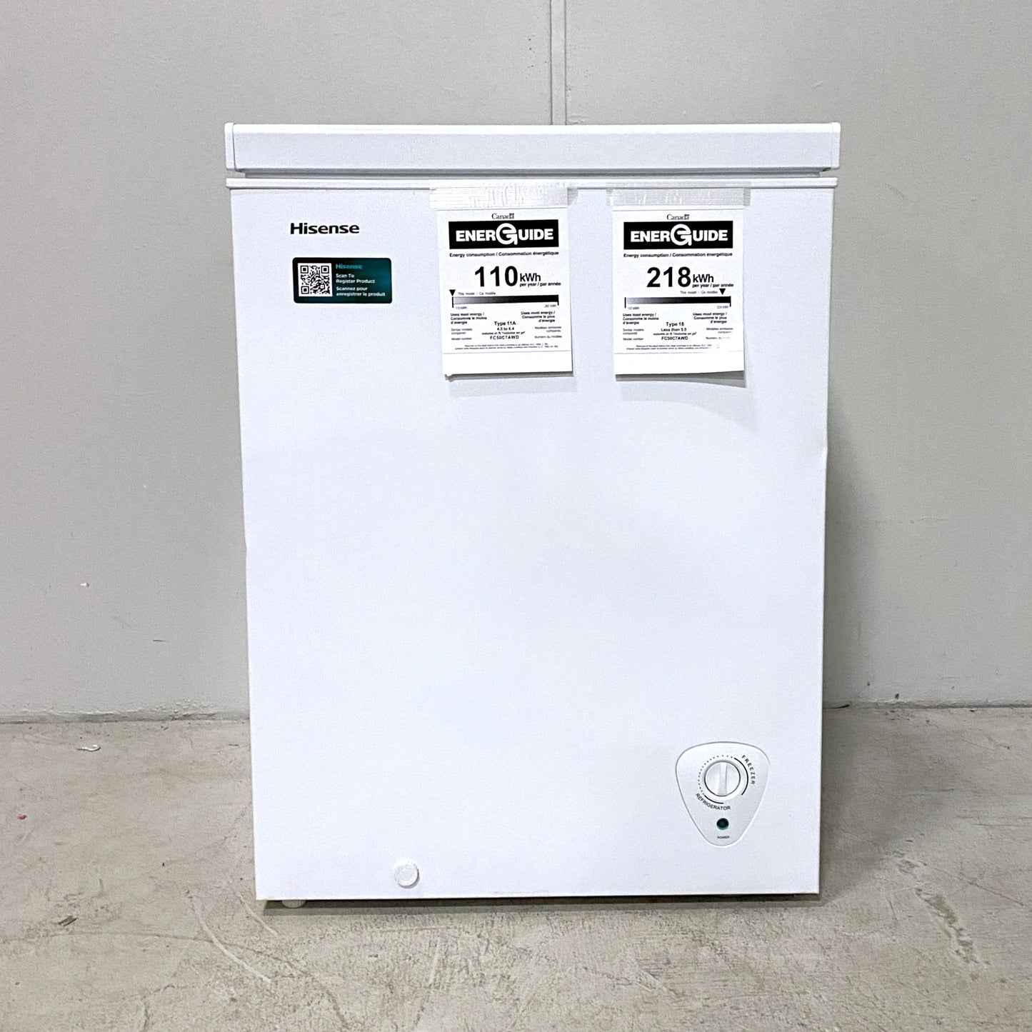 5.0 cu ft. Convertible Chest Freezer