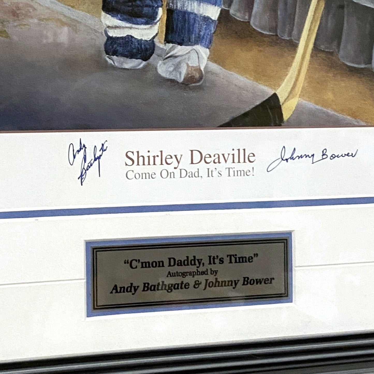 Canadian Artist Shirley Deaville Framed Hockey Print