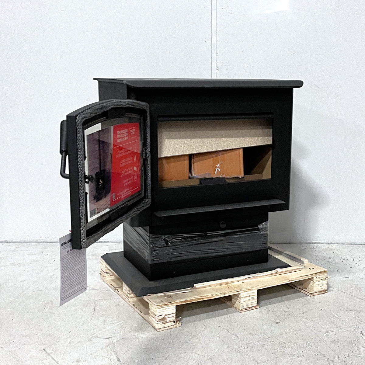 Mid-sized Plate steel Pedestal Wood Stove
