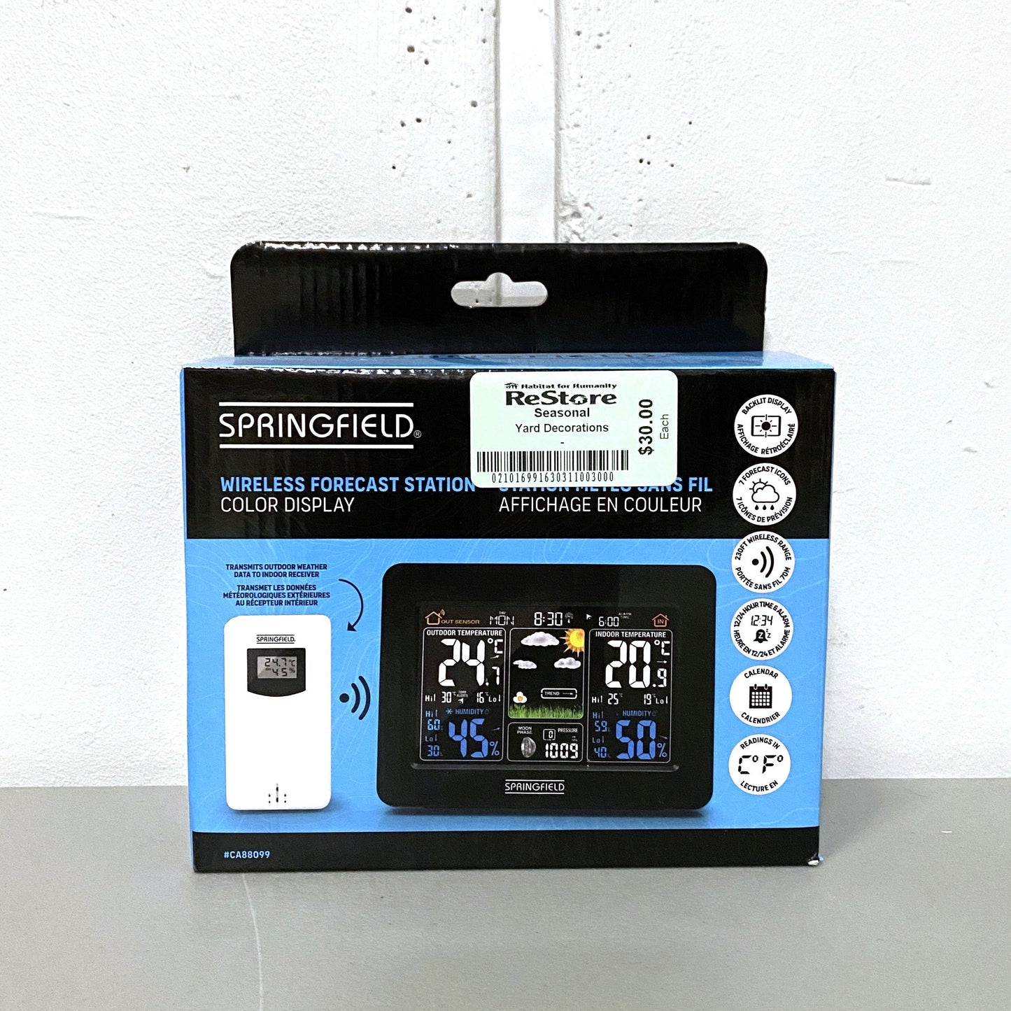 Springfield wireless forecast station packaging on a white background