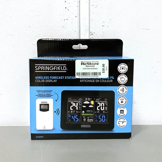 Springfield wireless forecast station packaging on a white background