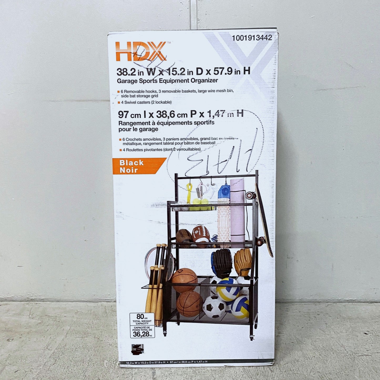 Garage Sports Equipment Organizer