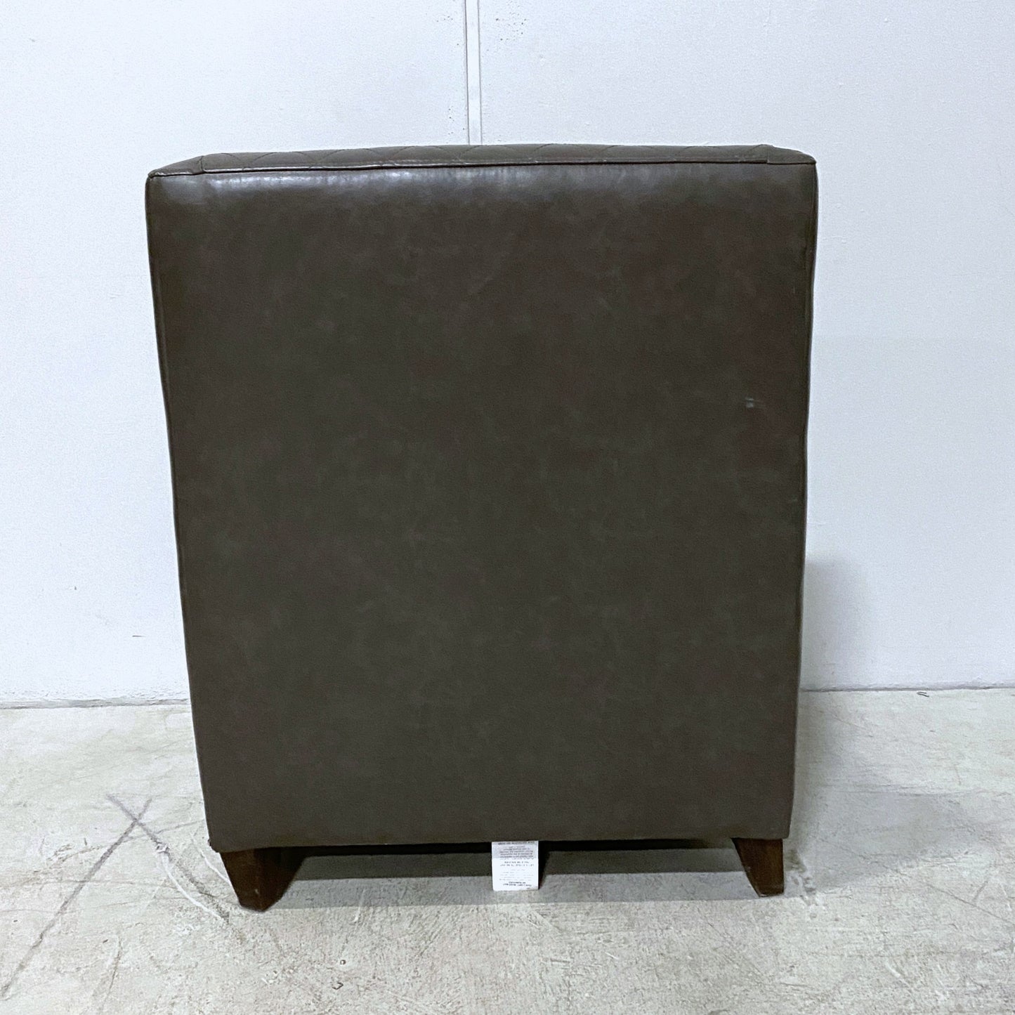 Ash Grey Leather Armchair