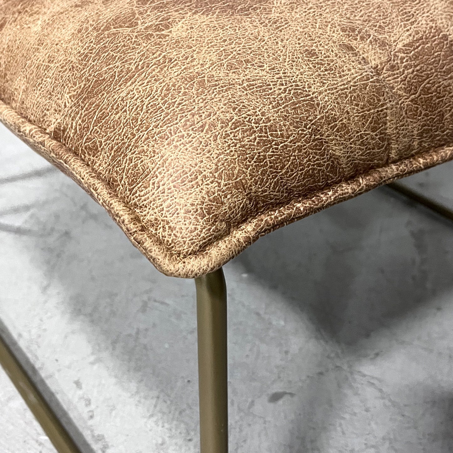 Faux Leather Accent Chair