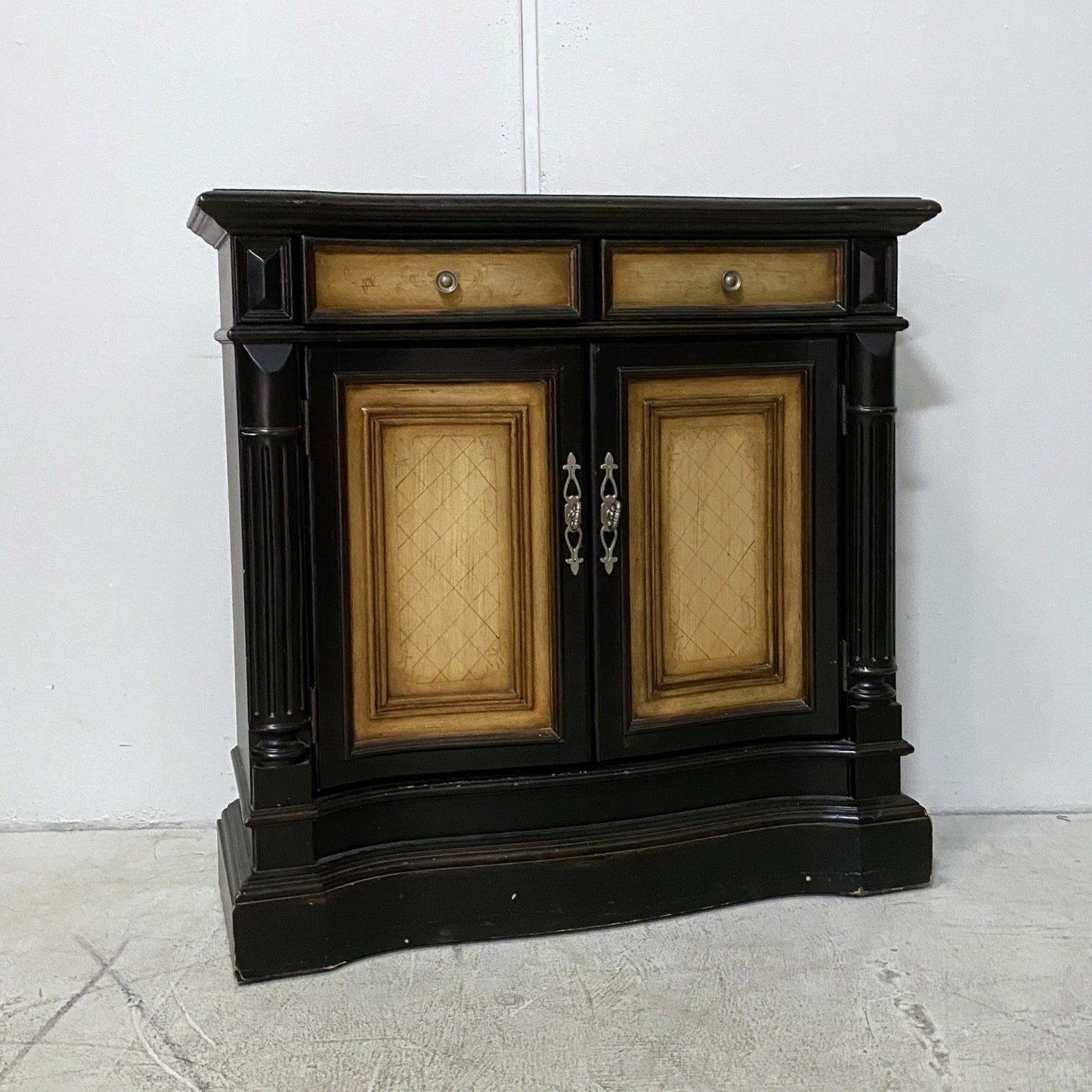Tri-Tone Serpentine Accent Cabinet