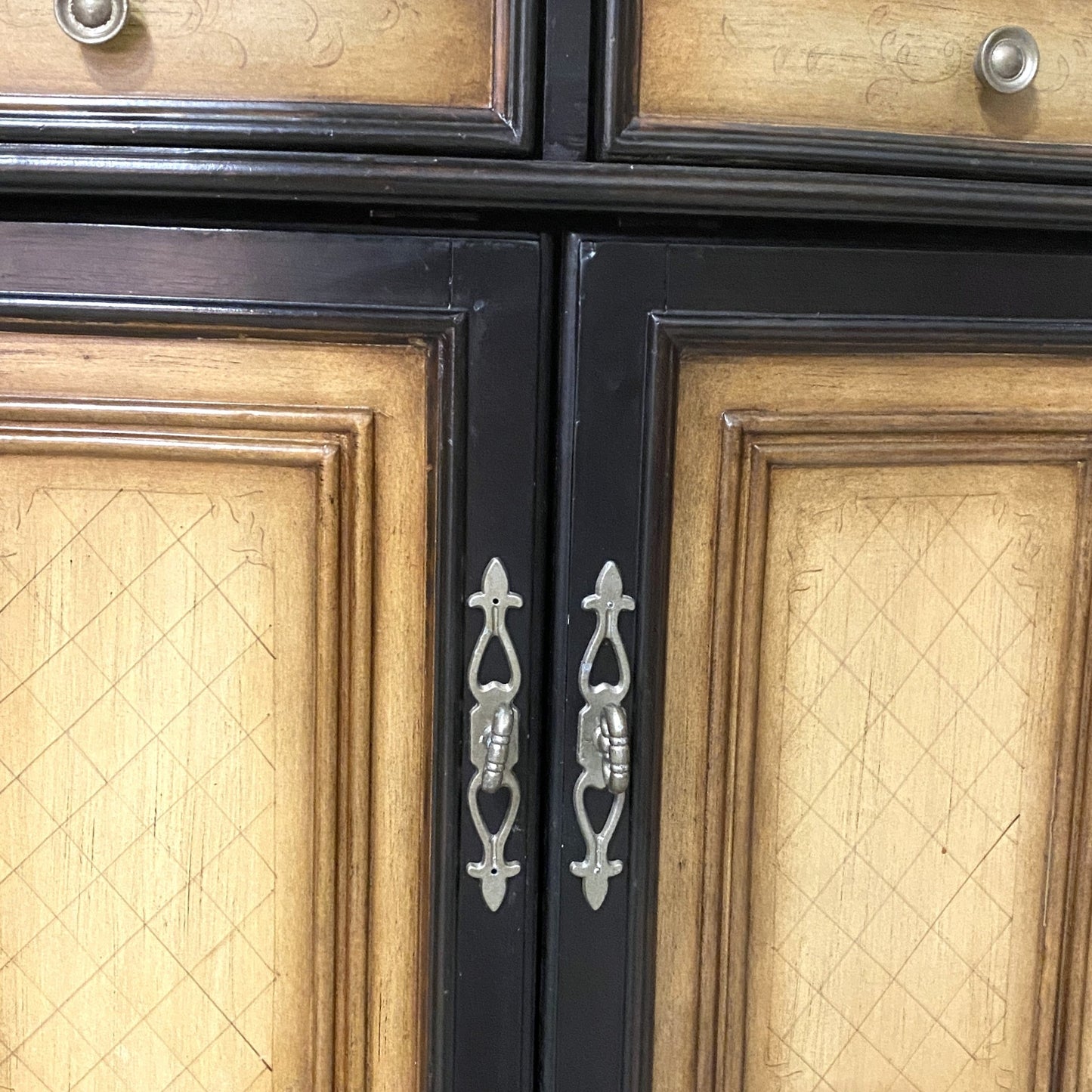 Tri-Tone Serpentine Accent Cabinet