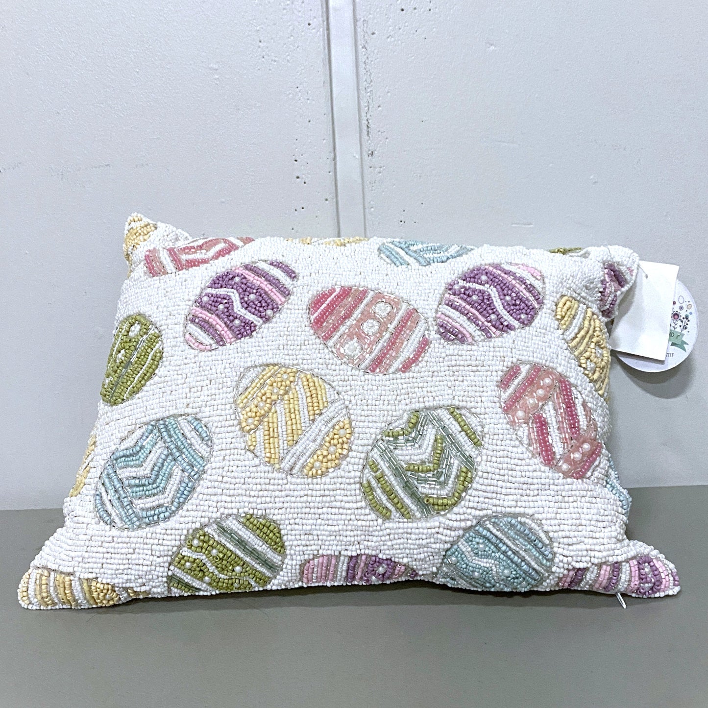 Beaded Throw Pillow