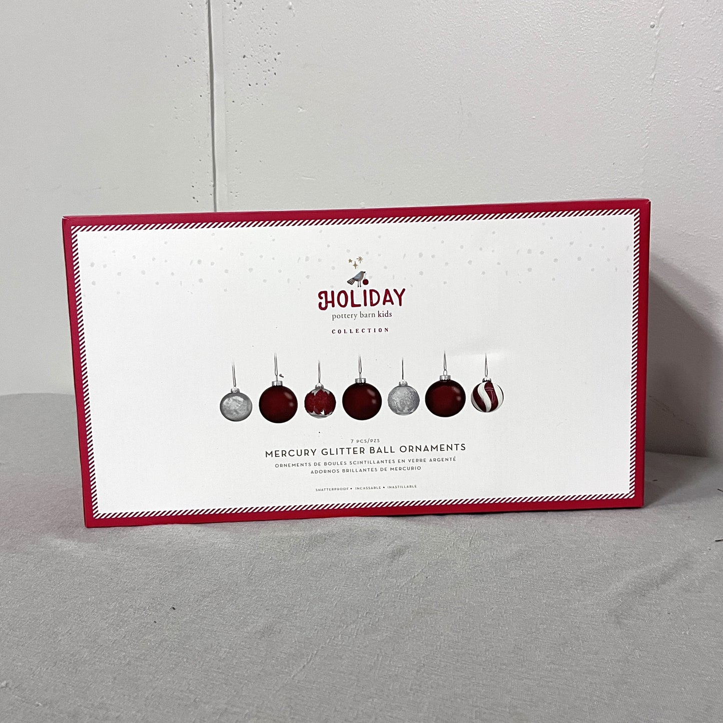 Mercury Glitter Ball Ornaments