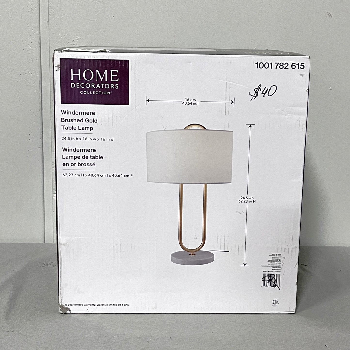 Brushed Gold Table Lamp