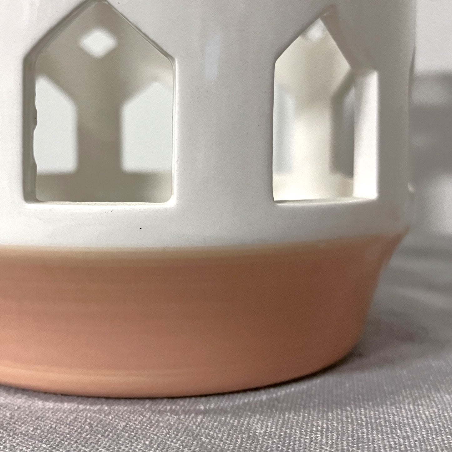 Ceramic Hurricane Candle Holder Set