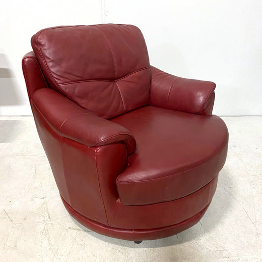 Leather Swivel Armchair