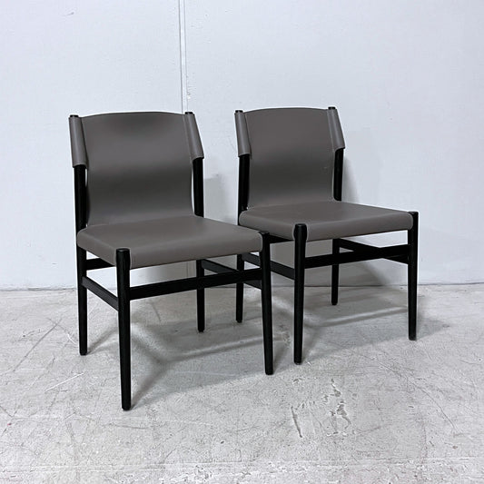 Saddle Leather Dining Chairs (Set of 2)