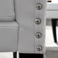 White Leather Dining Chairs (Set of 2)