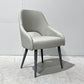Top-Grain Grey Leather Dining Chair