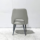 Top-Grain Grey Leather Dining Chair