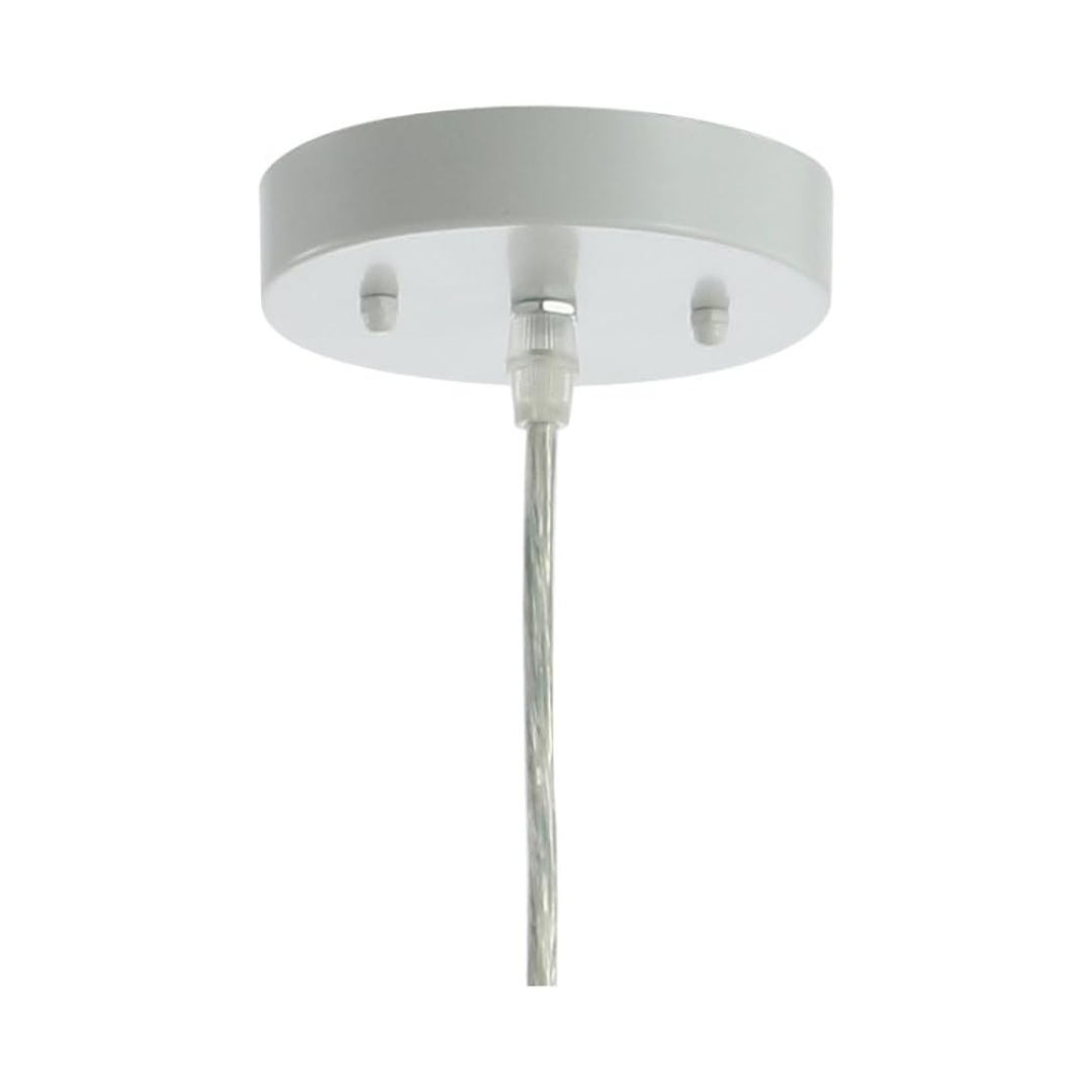 20" Woven Rattan LED Pendant Light