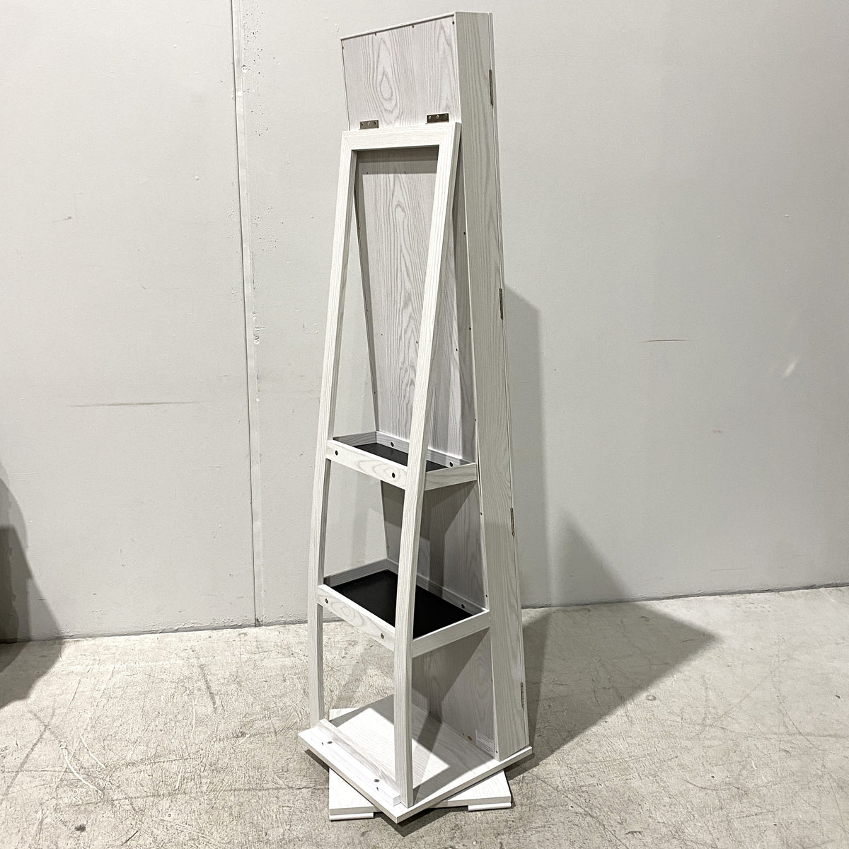 360 Degre 2-in-1 Rotatable Jewelry Cabinet with Mirror