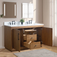 Double Sink Bathroom Vanity with Arabescato White Top