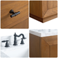 Double Sink Bathroom Vanity with Arabescato White Top