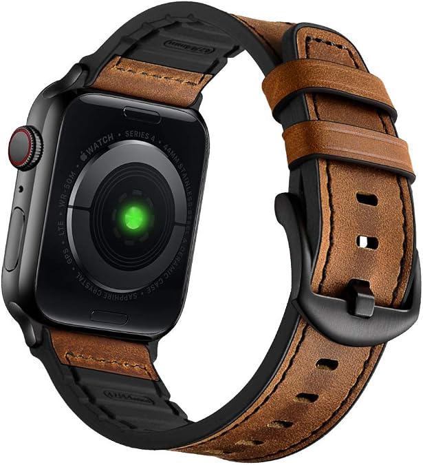 Hybrid Sports Leather Smartwatch Bands (41mm/40mm/38mm)