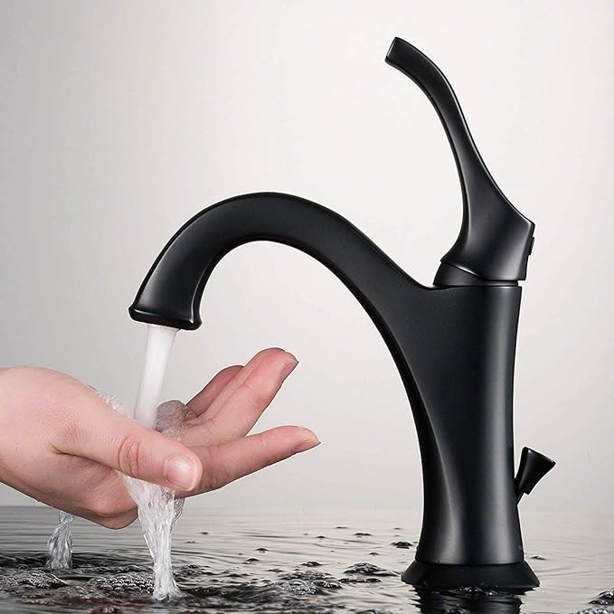 Matte Black Vessel Bathroom Faucet