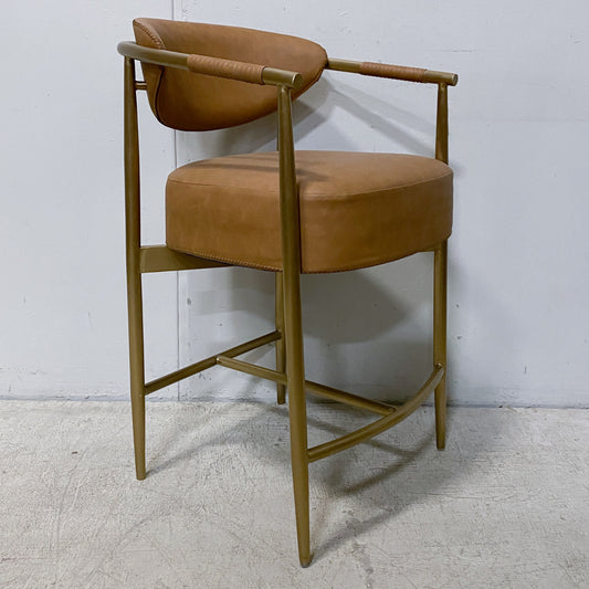 Faux Leather Barstool