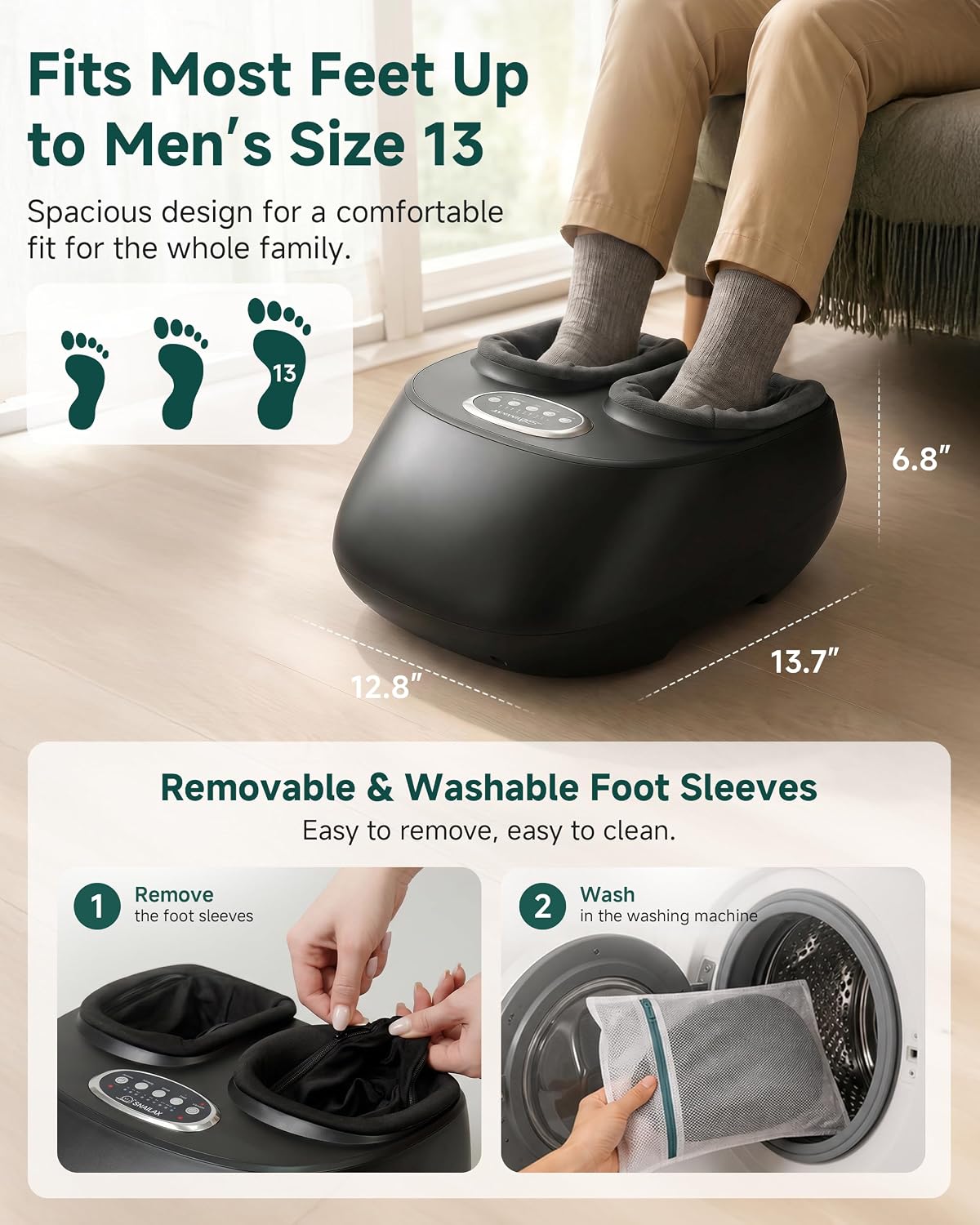 Foot Massager with Heat (Fits Up to Size 12)