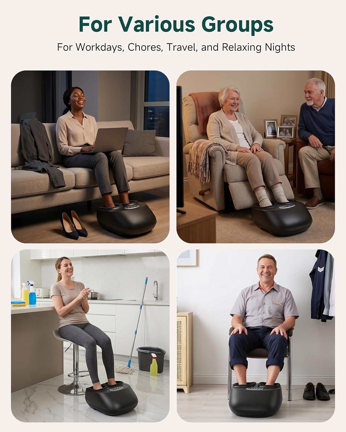 Foot Massager with Heat (Fits Up to Size 12)