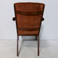 Distressed Leather and Iron Chair