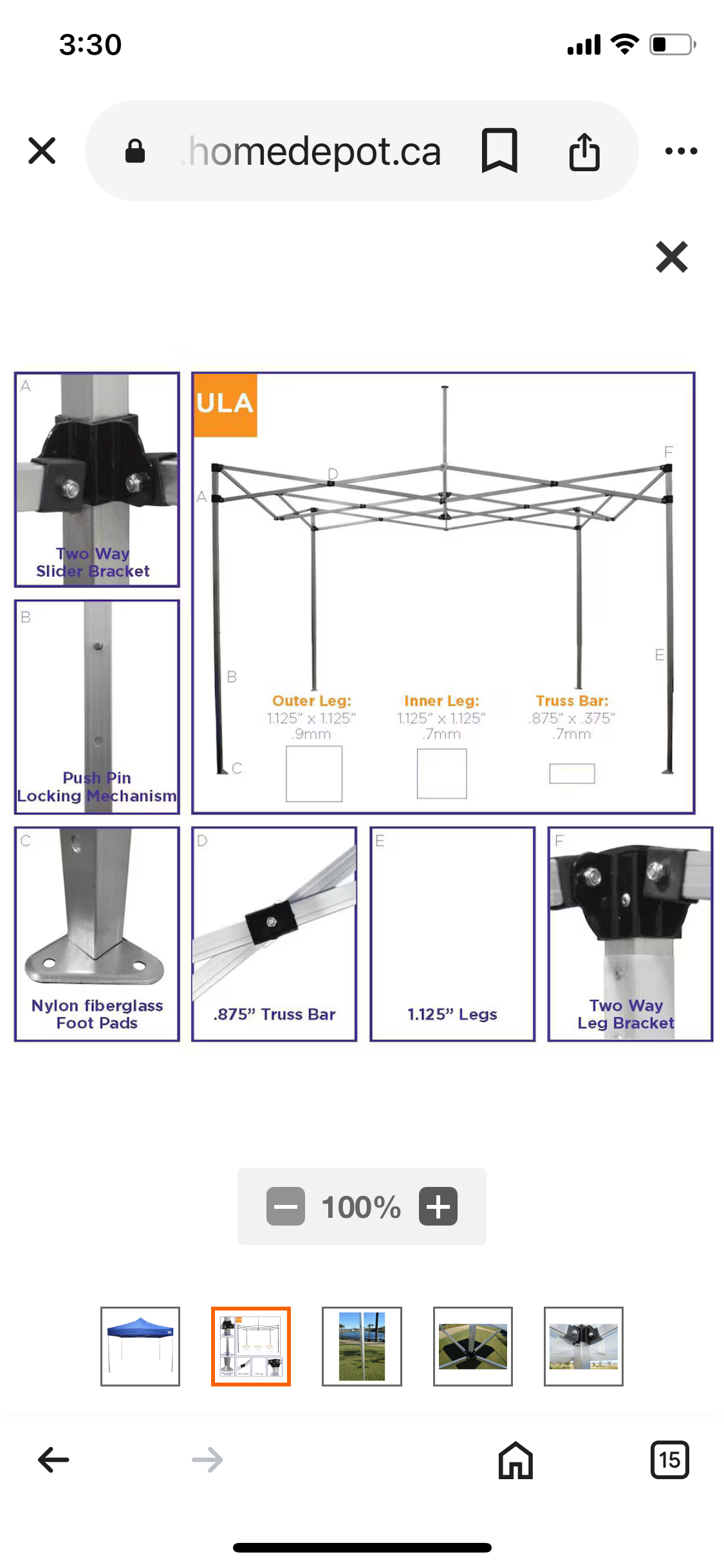 Instant Canopy with Roller Bag