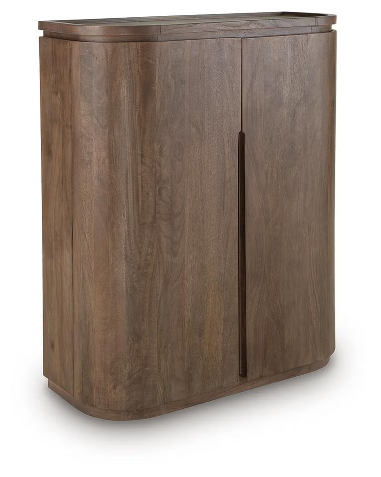 Medium Brown Bar Cabinet