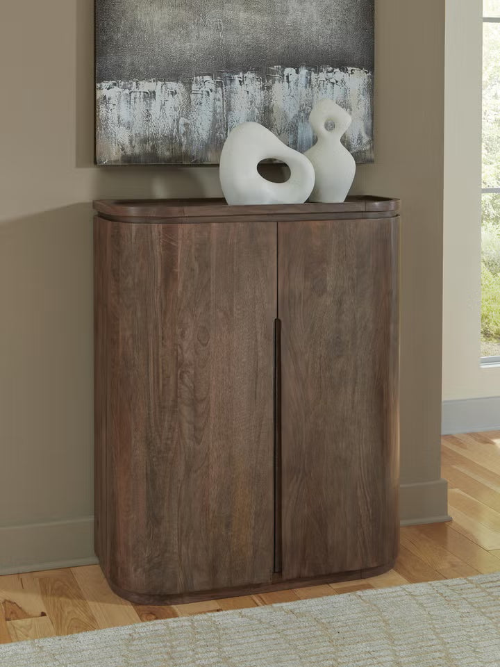 Medium Brown Bar Cabinet