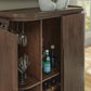 Medium Brown Bar Cabinet