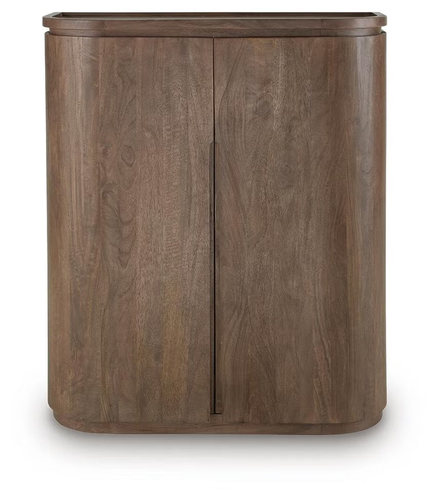 Medium Brown Bar Cabinet