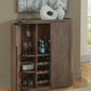 Medium Brown Bar Cabinet