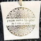 Black Raw Jute Pendant
