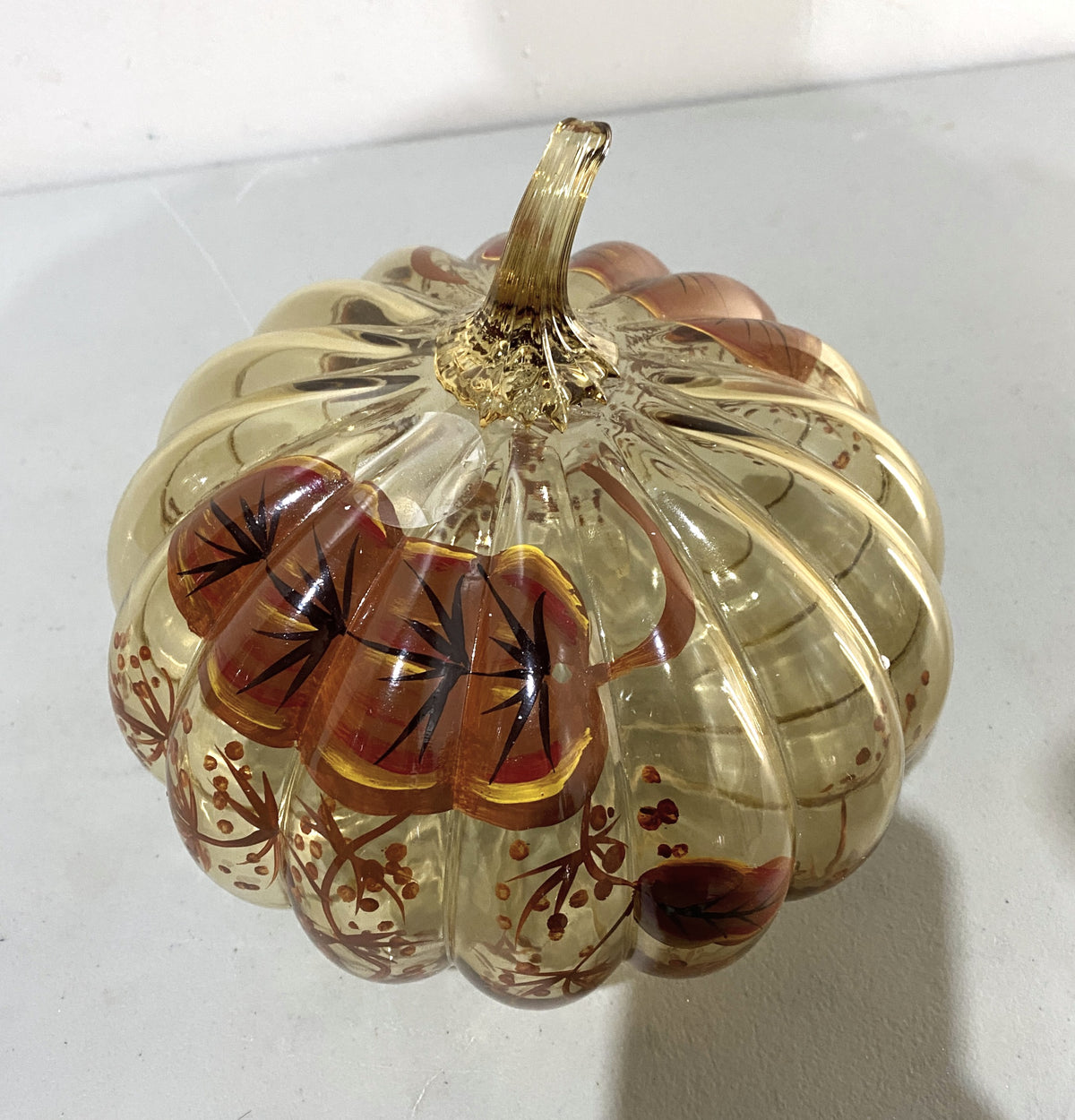 Botanical Glass Pumpkin
