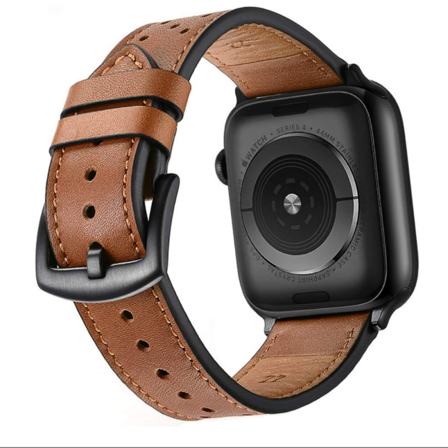 Hybrid Sports Leather Smartwatch Bands (41mm/40mm/38mm)
