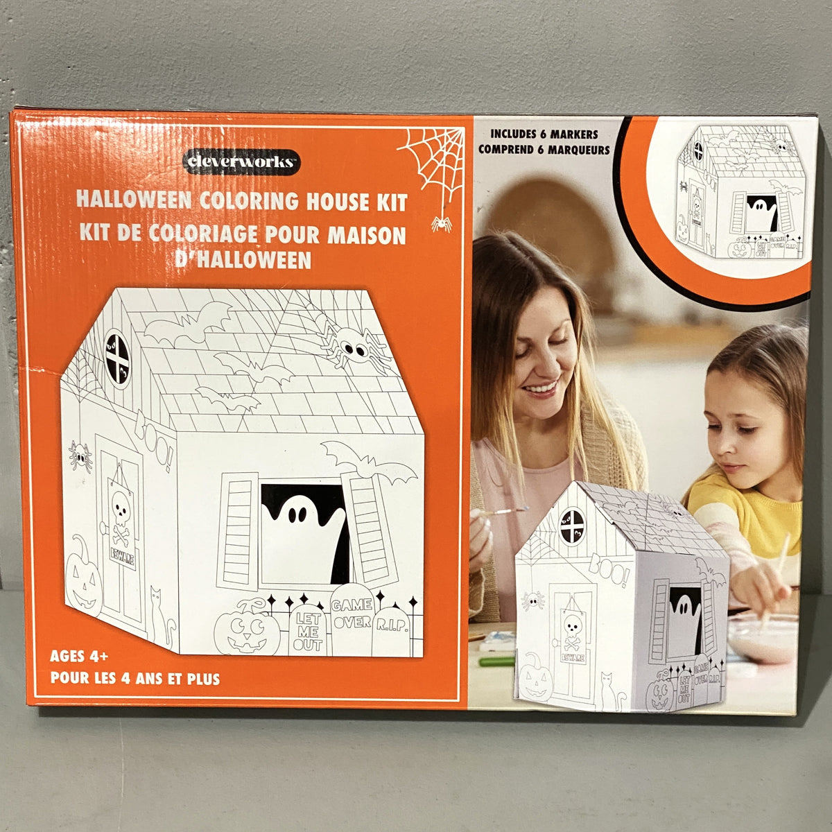 Halloween Coloring House Kit