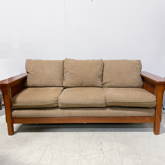 3-Seater Brown Sofa