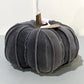 Dark Grey Velvet Pumpkin
